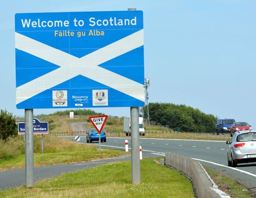 The Border between England and Scotland